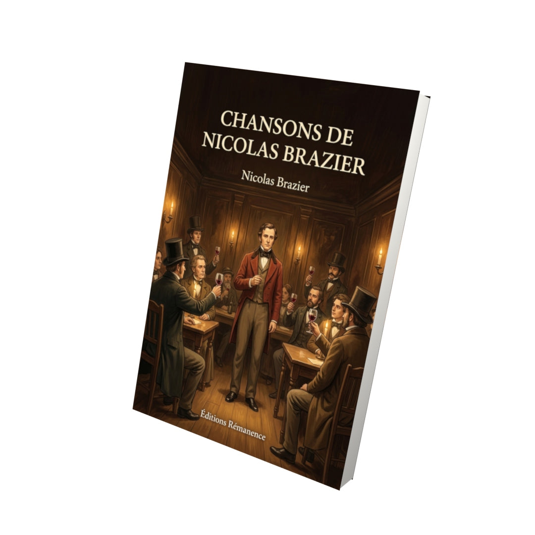 Livre Chansons de Nicolas Brazier par Nicolas Brazier - Vue 3D - Editions Remanence