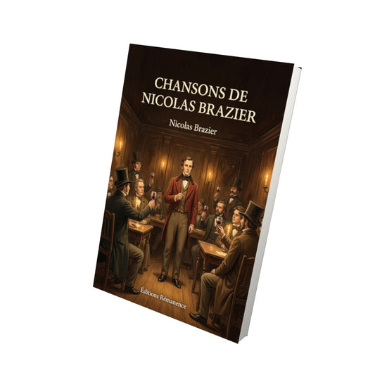 Livre Chansons de Nicolas Brazier par Nicolas Brazier - Vue 3D - Editions Remanence