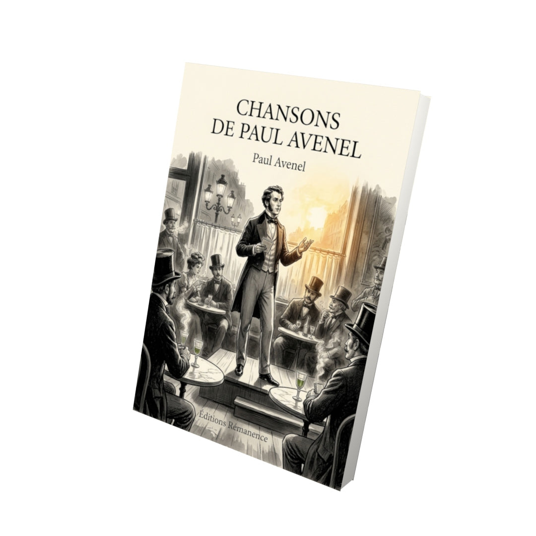 Livre Chansons de Paul Avenel par Paul Avenel - Vue 3D - Editions Remanence