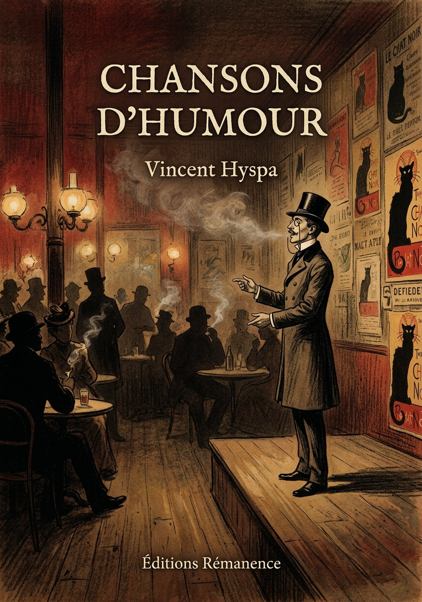 Livre Chansons d’Humour par Vincent Hyspa - Couverture - Editions Remanence
