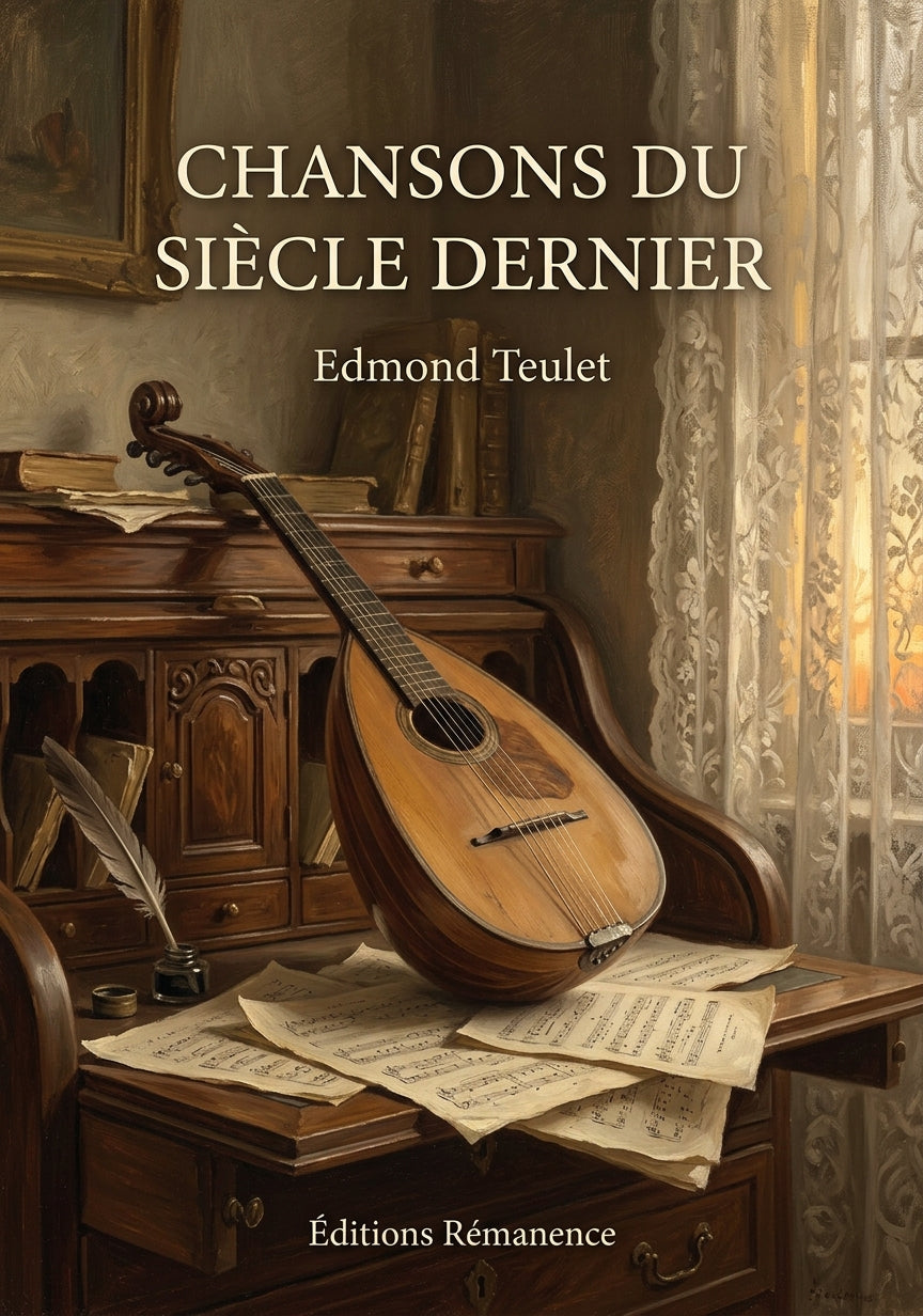 Livre Chansons du siècle dernier par Edmond Teulet - Couverture - Editions Remanence