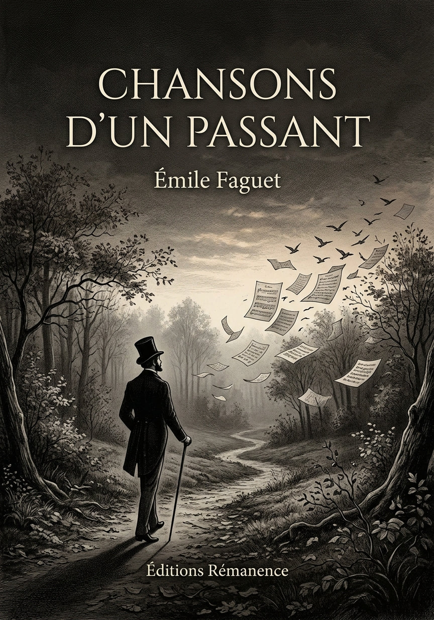 Livre Chansons d’un passant par Émile Faguet - Couverture - Editions Remanence