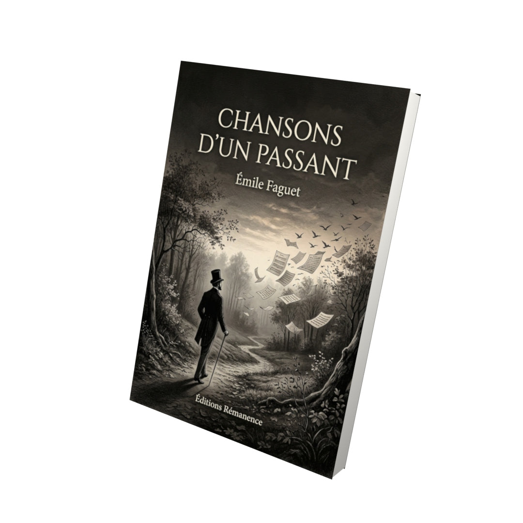 Livre Chansons d’un passant par Émile Faguet - Vue 3D - Editions Remanence