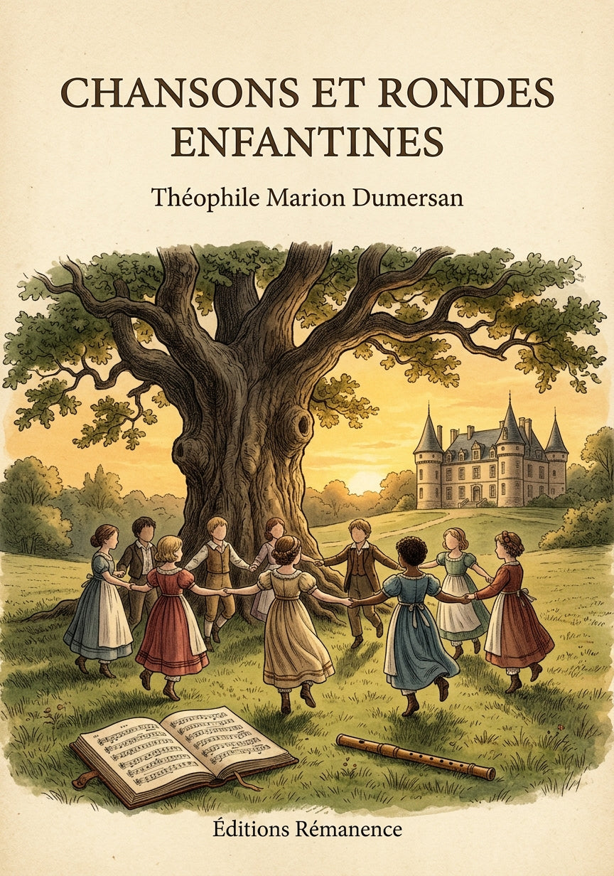 Livre Chansons et rondes enfantines par Théophile Marion Dumersan - Couverture - Editions Remanence