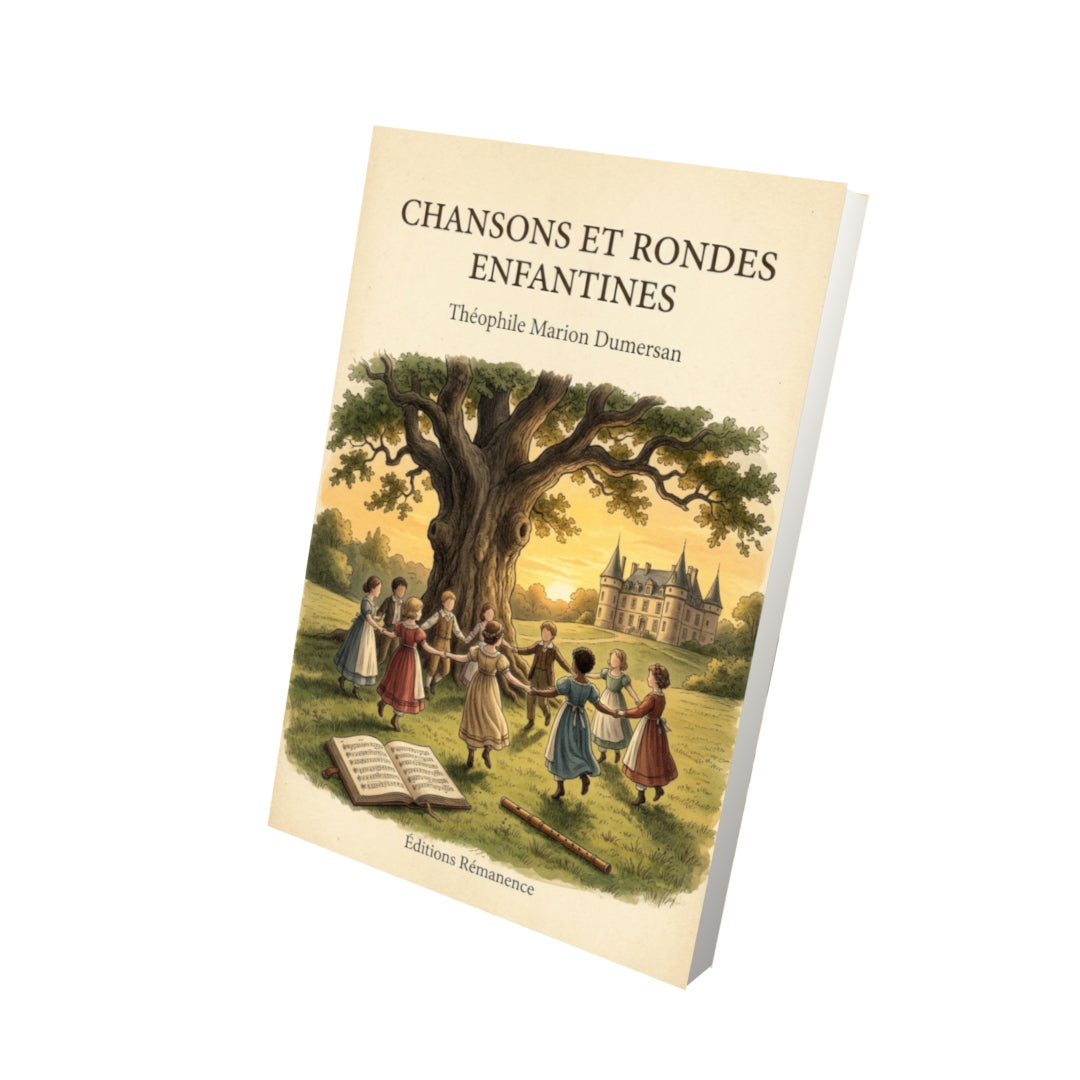 Livre Chansons et rondes enfantines par Théophile Marion Dumersan - Vue 3D - Editions Remanence