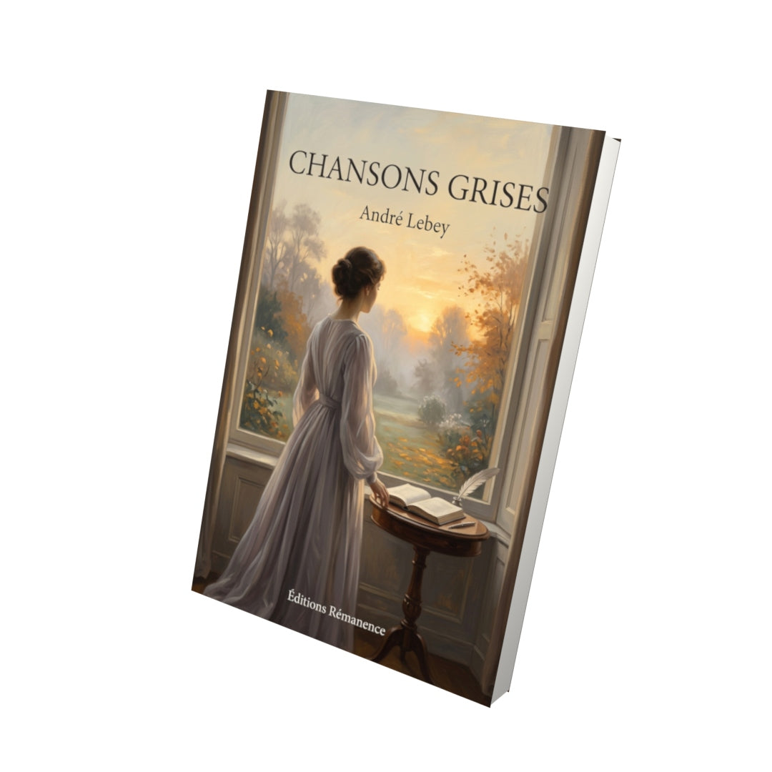 Livre Chansons Grises par André Lebey - Vue 3D - Editions Remanence