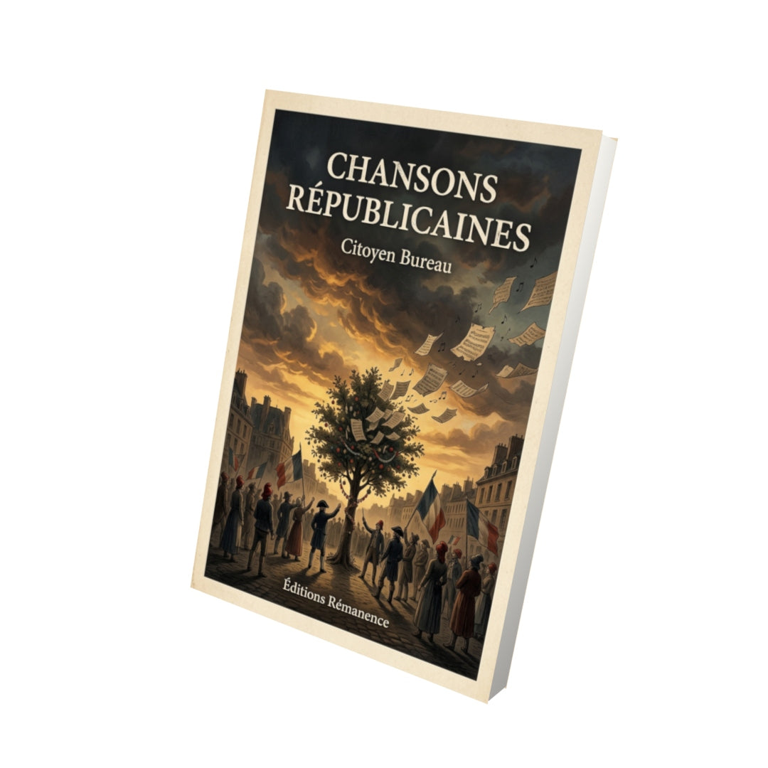 Livre Chansons républicaines par Citoyen Bureau - Vue 3D - Editions Remanence