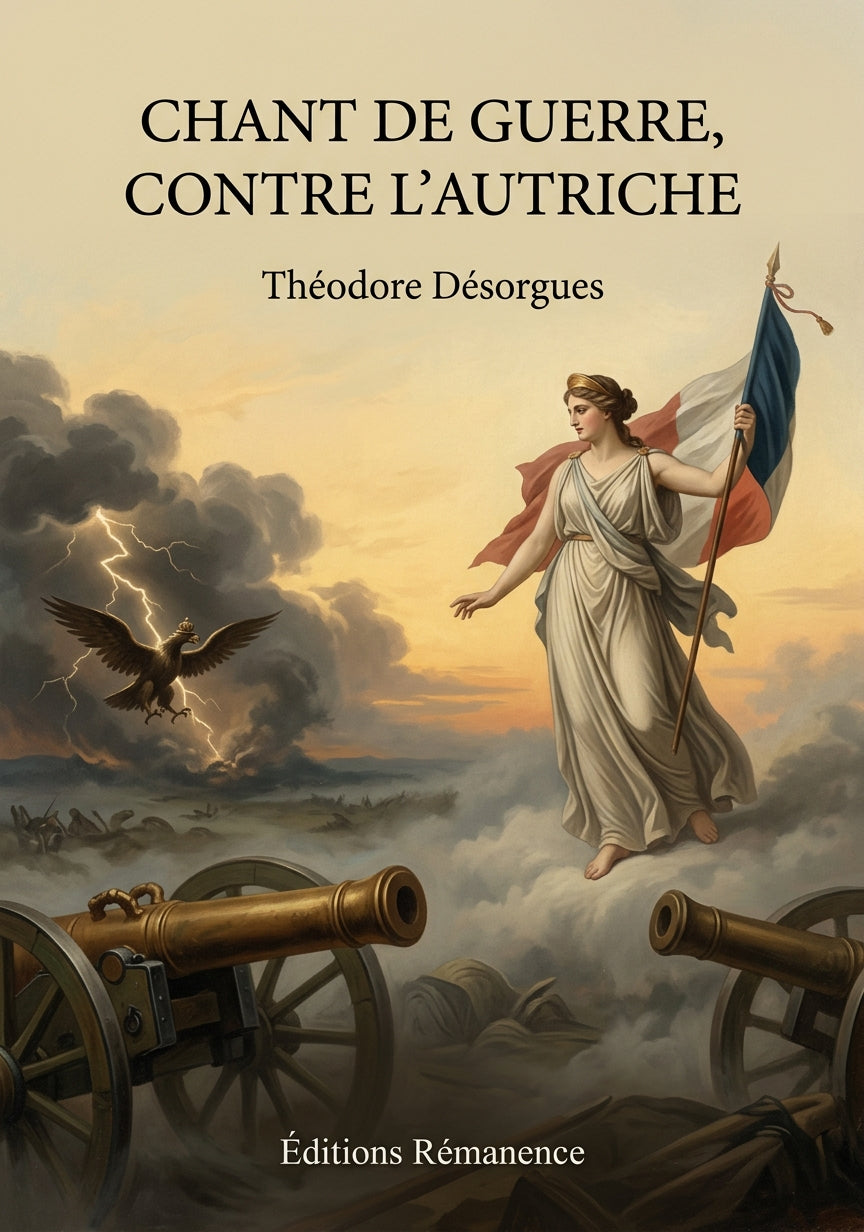 Livre Chant de guerre, contre l’Autriche par Théodore Désorgues - Couverture - Editions Remanence