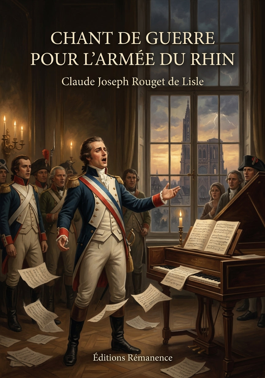 Livre Chant de guerre pour l’armée du Rhin par Claude Joseph Rouget de Lisle - Couverture - Editions Remanence