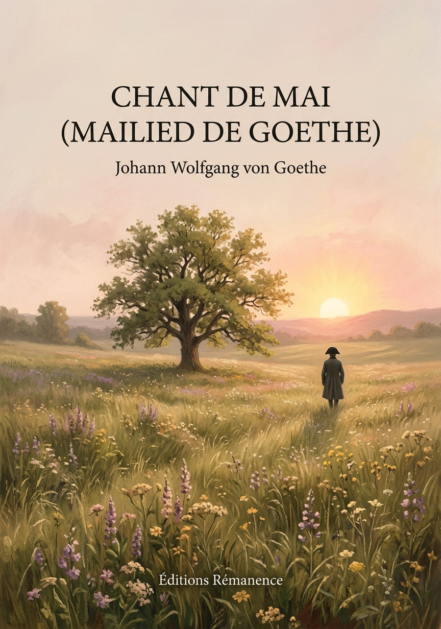 Livre Chant de Mai (Mailied de Goethe) par Johann Wolfgang von Goethe - Couverture - Editions Remanence