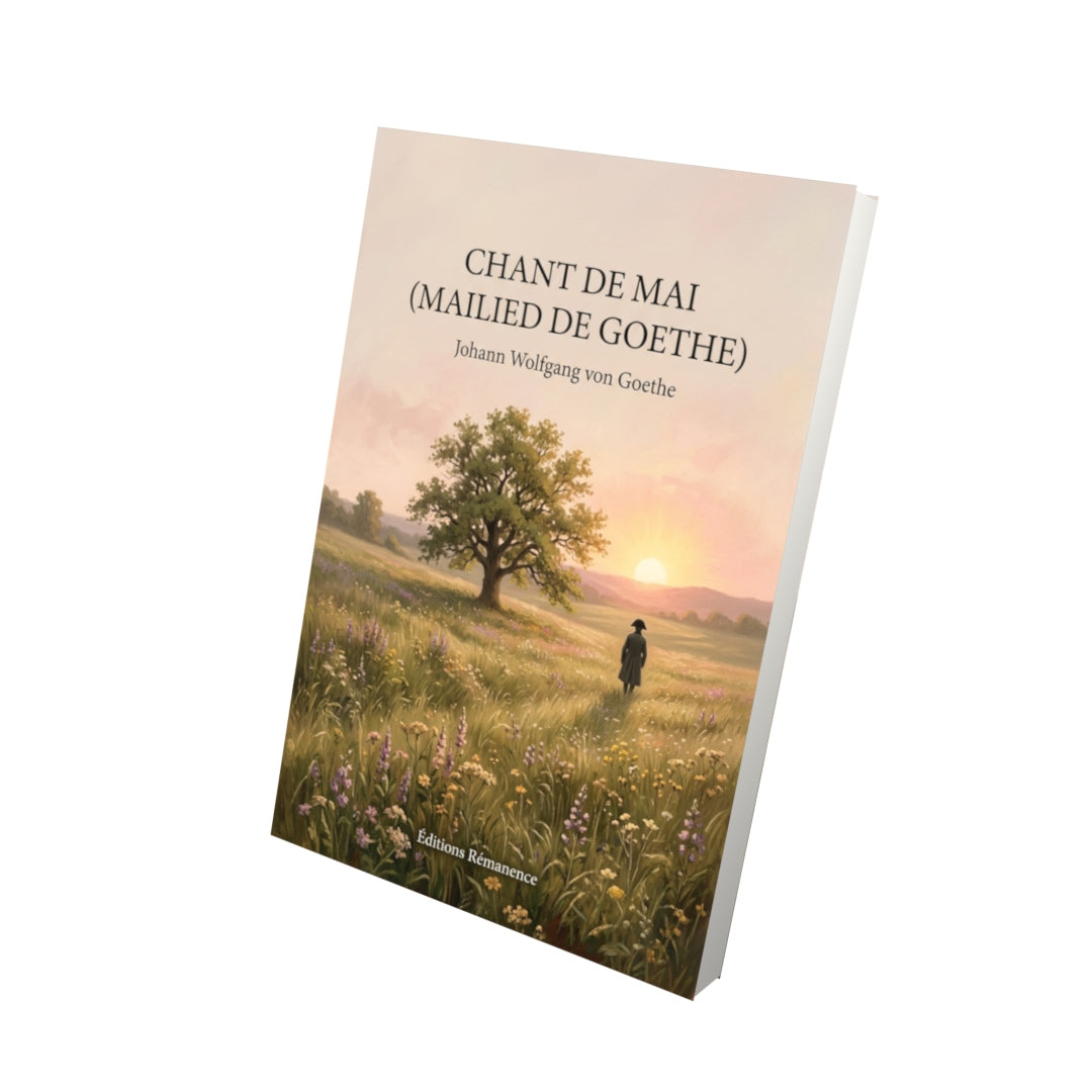 Livre Chant de Mai (Mailied de Goethe) par Johann Wolfgang von Goethe - Vue 3D - Editions Remanence