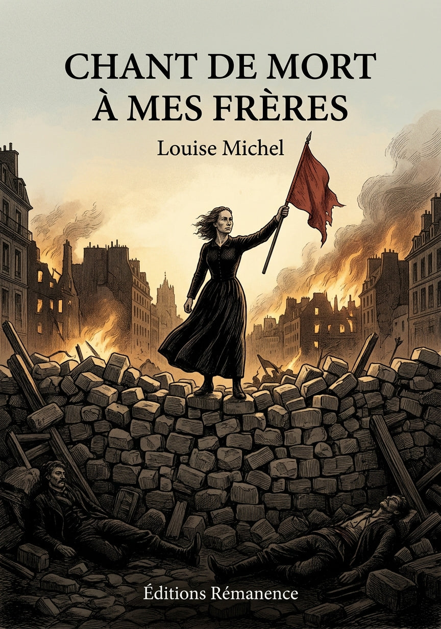 Livre Chant de mort à mes frères par Louise Michel - Couverture - Editions Remanence