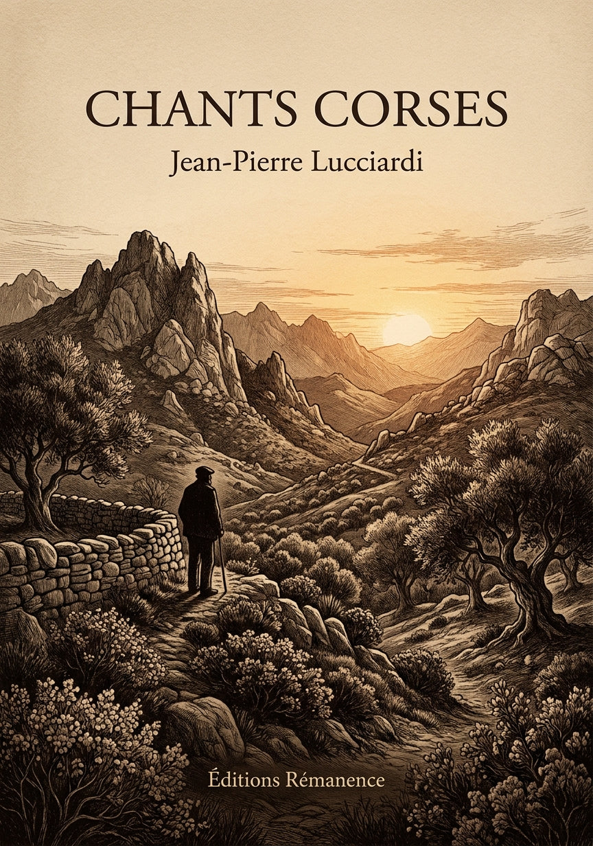 Livre Chants Corses par Jean-Pierre Lucciardi - Couverture - Editions Remanence