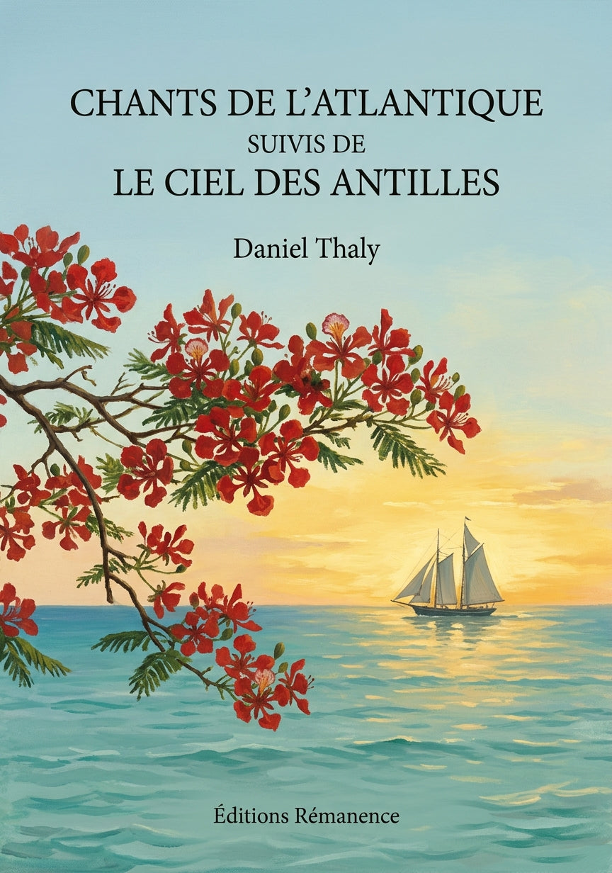 Livre Chants de l’Atlantique suivis de Le ciel des Antilles par Daniel Thaly - Couverture - Editions Remanence