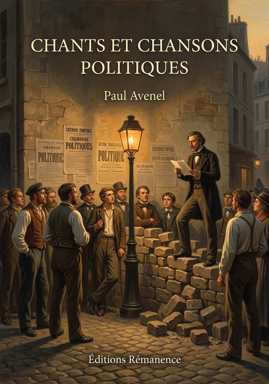 Livre Chants et chansons politiques par Paul Avenel - Couverture - Editions Remanence