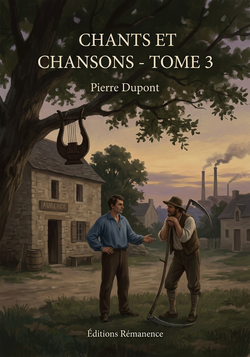 Livre Chants et Chansons - Tome 3 par Pierre Dupont - Couverture - Editions Remanence