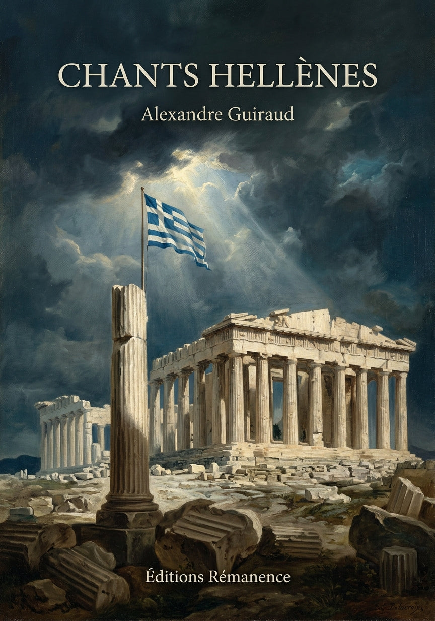 Livre Chants hellènes par Alexandre Guiraud - Couverture - Editions Remanence
