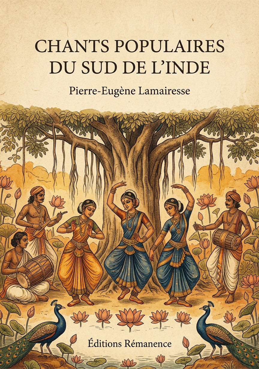 Livre Chants populaires du sud de l’Inde par Pierre-Eugène Lamairesse - Couverture - Editions Remanence