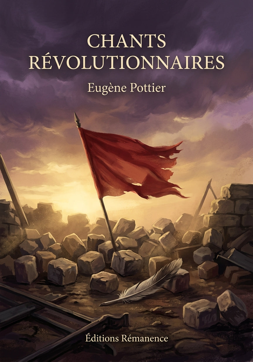 Livre Chants révolutionnaires par Eugène Pottier - Couverture - Editions Remanence