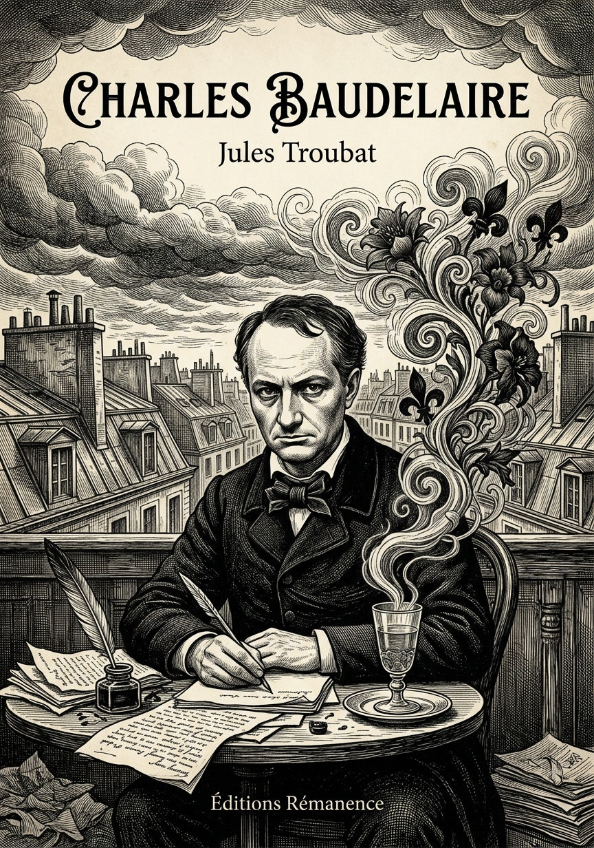 Livre Charles Baudelaire par Jules Troubat - Couverture - Editions Remanence
