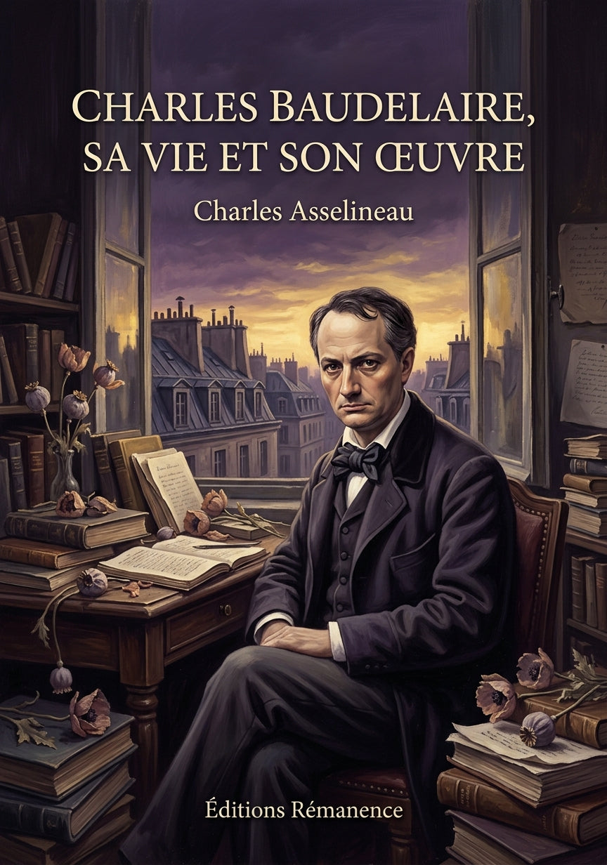 Livre Charles Baudelaire, sa vie et son œuvre par Charles Asselineau - Couverture - Editions Remanence