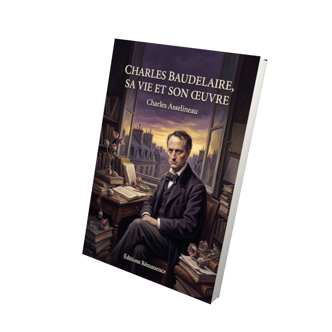 Livre Charles Baudelaire, sa vie et son œuvre par Charles Asselineau - Vue 3D - Editions Remanence