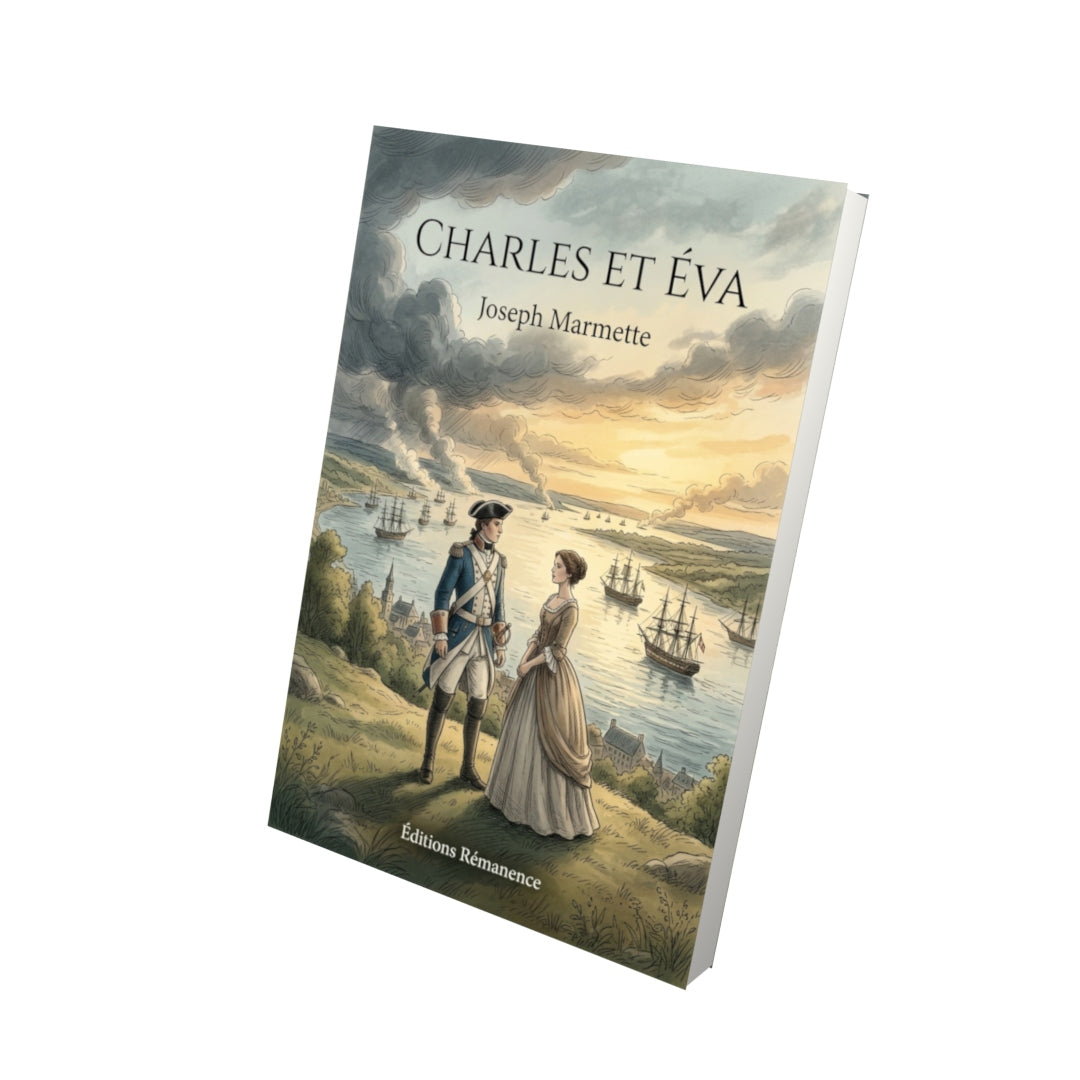 Livre Charles et Éva par Joseph Marmette - Vue 3D - Editions Remanence
