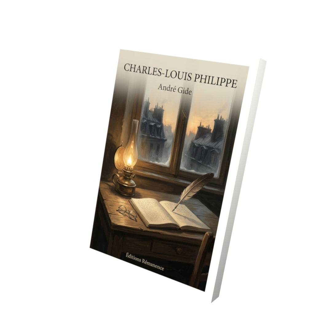Livre Charles-Louis Philippe par André Gide - Vue 3D - Editions Remanence