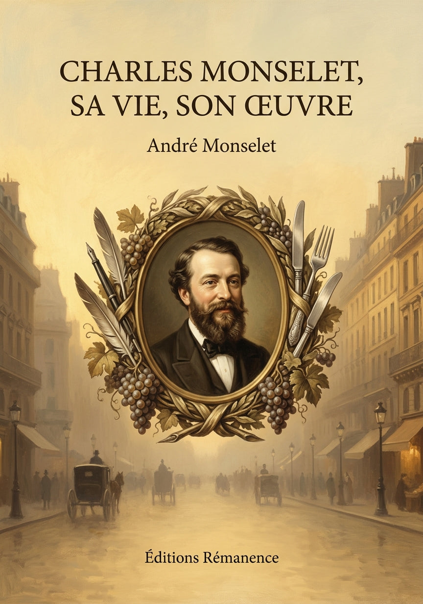 Livre Charles Monselet, sa vie, son œuvre par André Monselet - Couverture - Editions Remanence