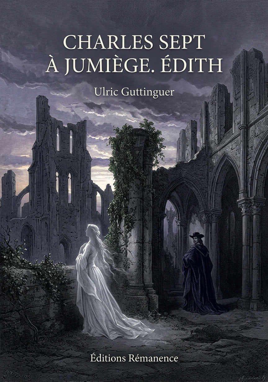 Livre Charles Sept à Jumiège. Édith par Ulric Guttinguer - Couverture - Editions Remanence