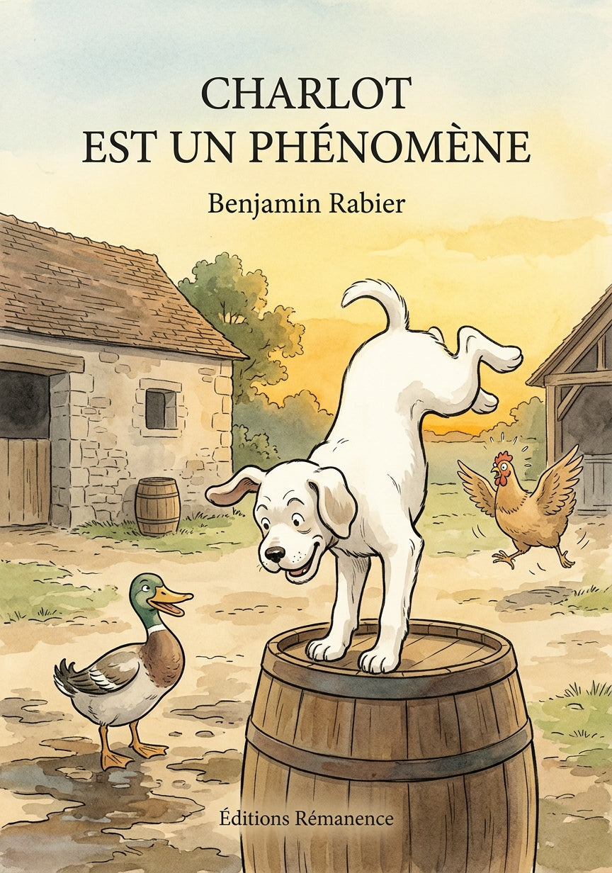 Livre Charlot est un phénomène par Benjamin Rabier - Couverture - Editions Remanence