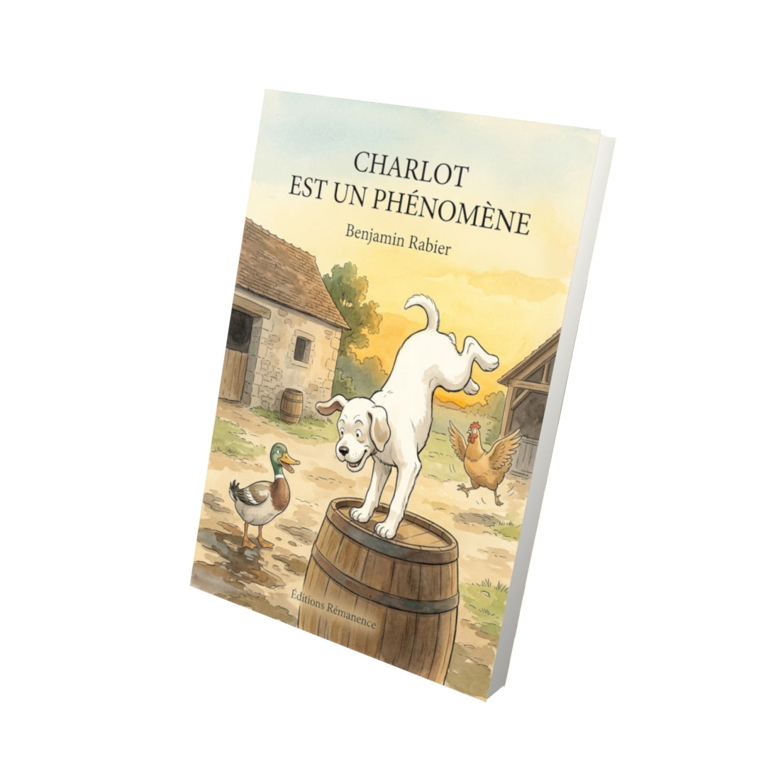 Livre Charlot est un phénomène par Benjamin Rabier - Vue 3D - Editions Remanence