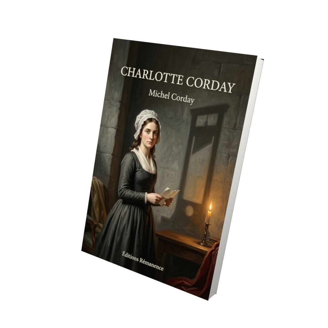 Livre Charlotte Corday par Michel Corday - Vue 3D - Editions Remanence