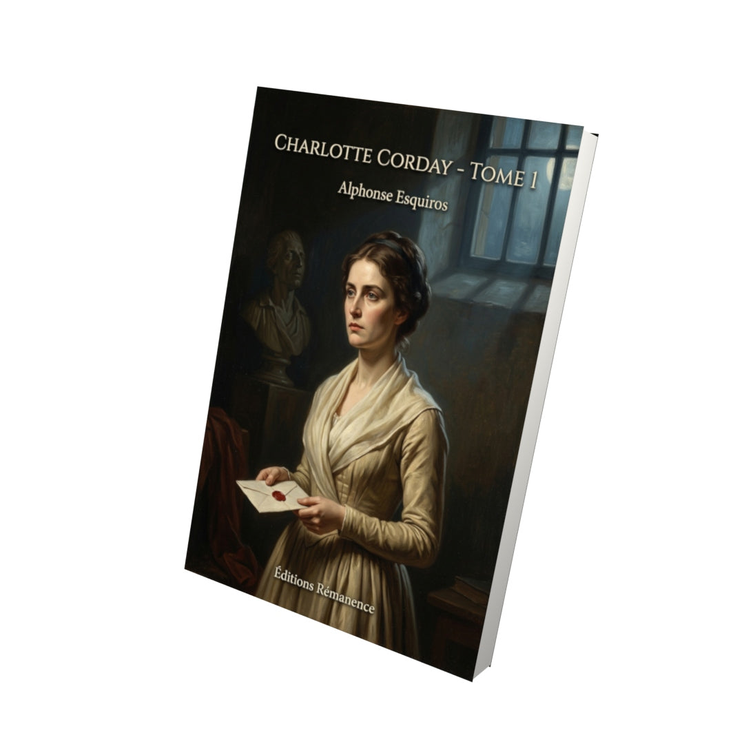 Livre Charlotte Corday - Tome 1 par Alphonse Esquiros - Vue 3D - Editions Remanence