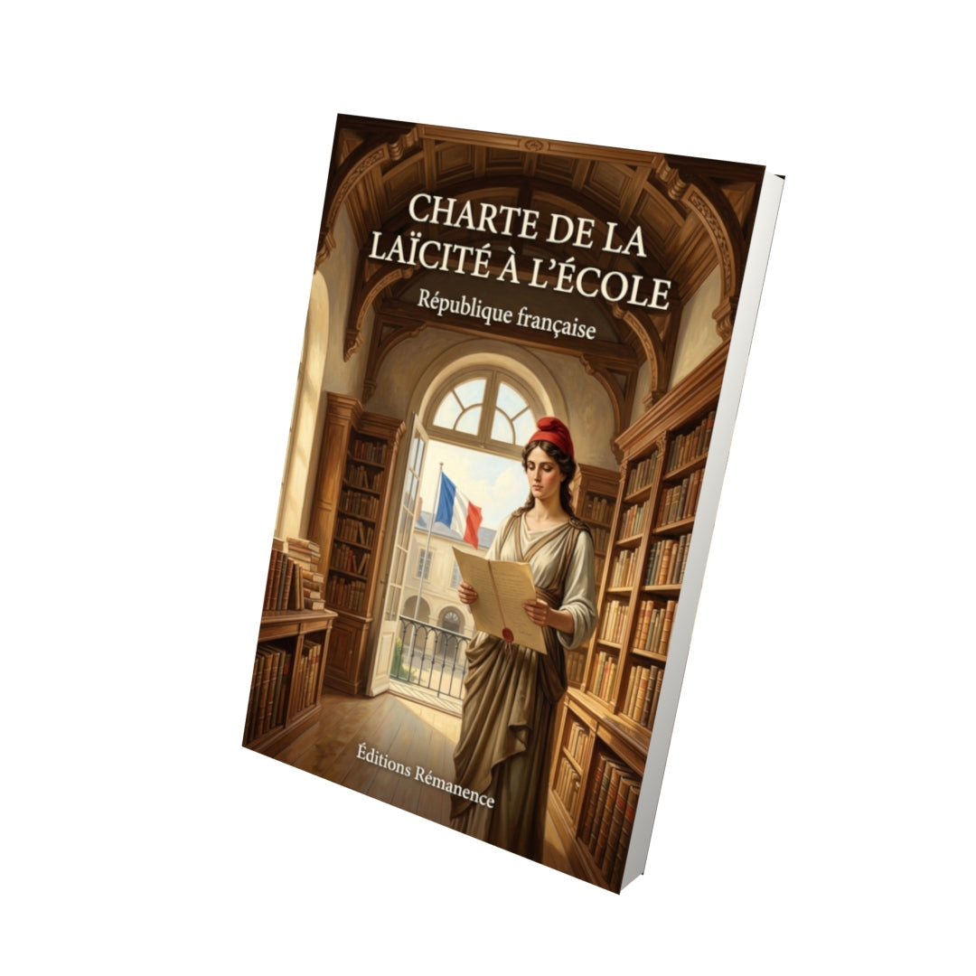 Livre Charte de la laïcité à l'école par République française - Vue 3D - Editions Remanence