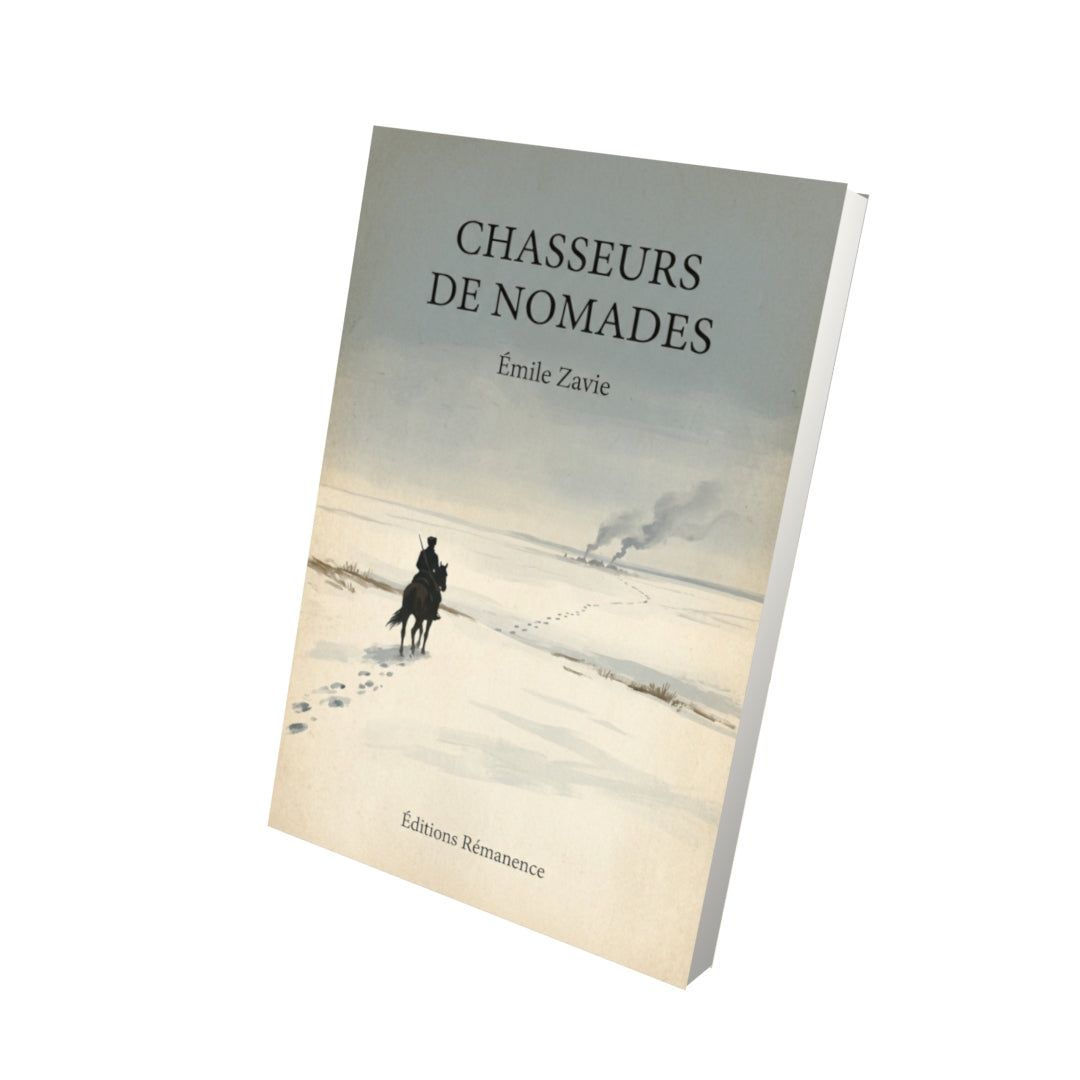 Livre Chasseurs de nomades - Émile Zavie - Vue 3D - Editions Remanence