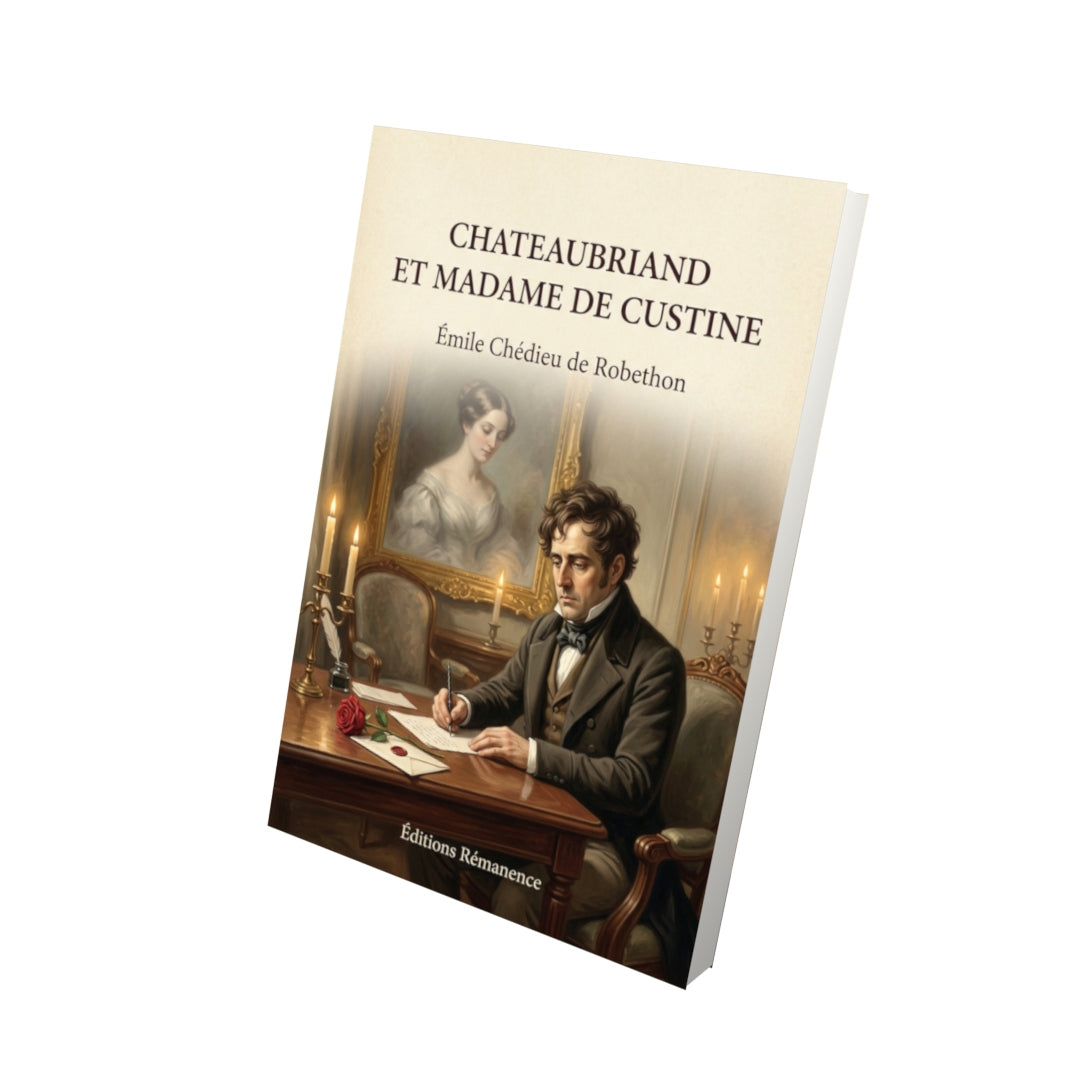 Livre Chateaubriand et Madame de Custine - Émile Chédieu de Robethon - Vue 3D - Editions Remanence