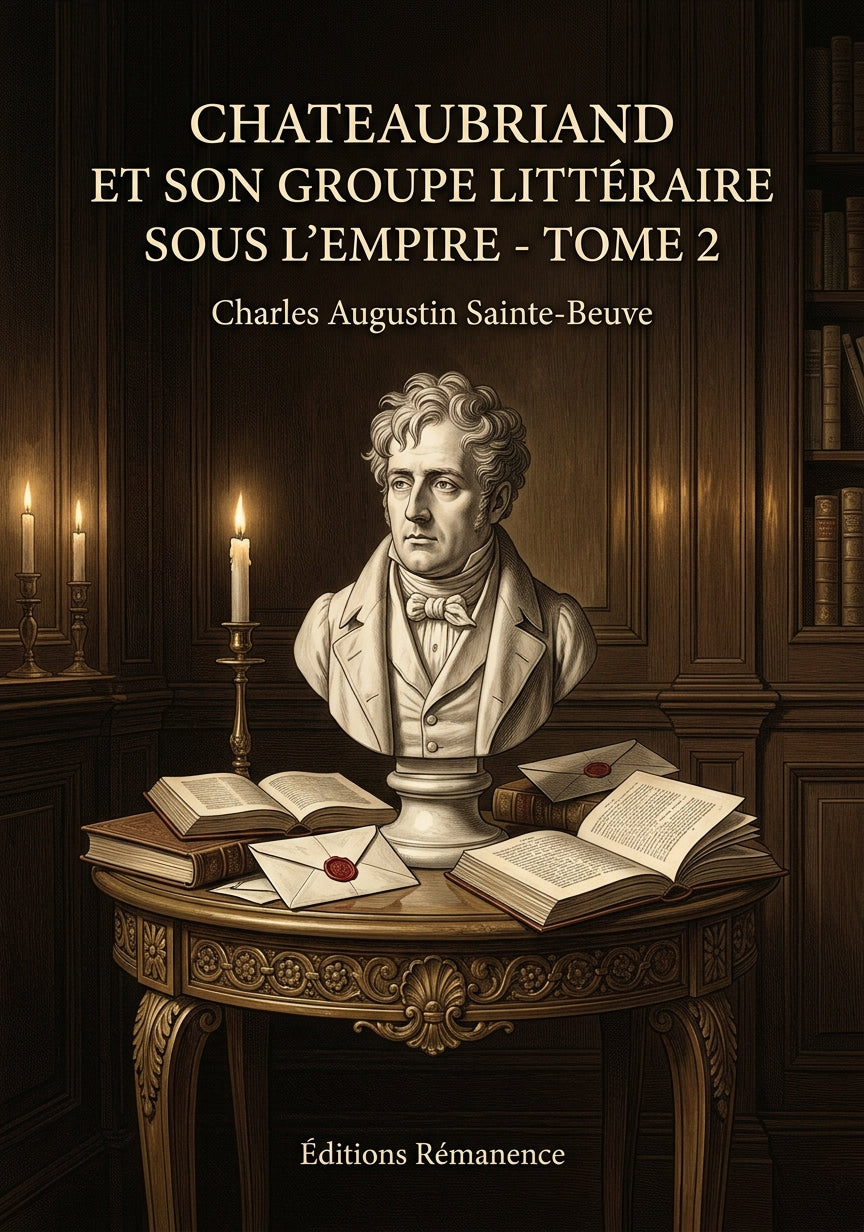 Livre Chateaubriand et son groupe littéraire sous l’Empire - Tome 2 par Charles Augustin Sainte-Beuve - Couverture - Editions Remanence
