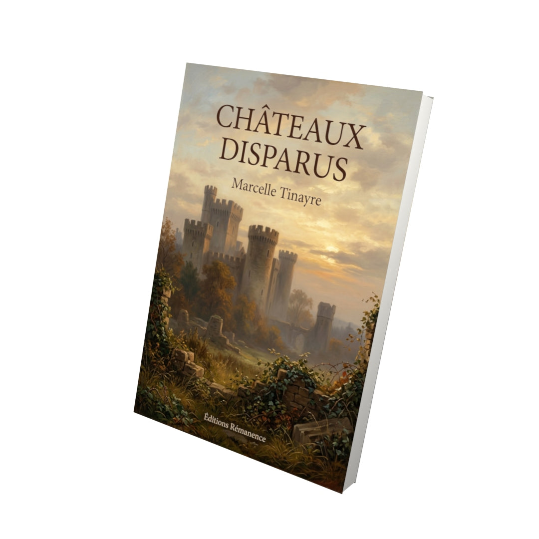 Livre Châteaux disparus par Marcelle Tinayre - Vue 3D - Editions Remanence