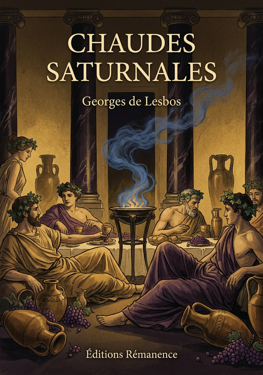 Livre Chaudes saturnales par Georges de Lesbos - Couverture - Editions Remanence