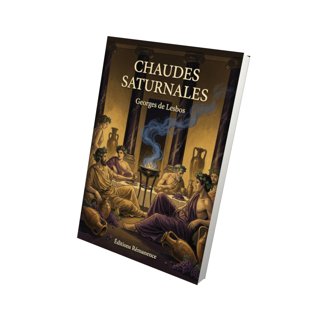 Livre Chaudes saturnales par Georges de Lesbos - Vue 3D - Editions Remanence