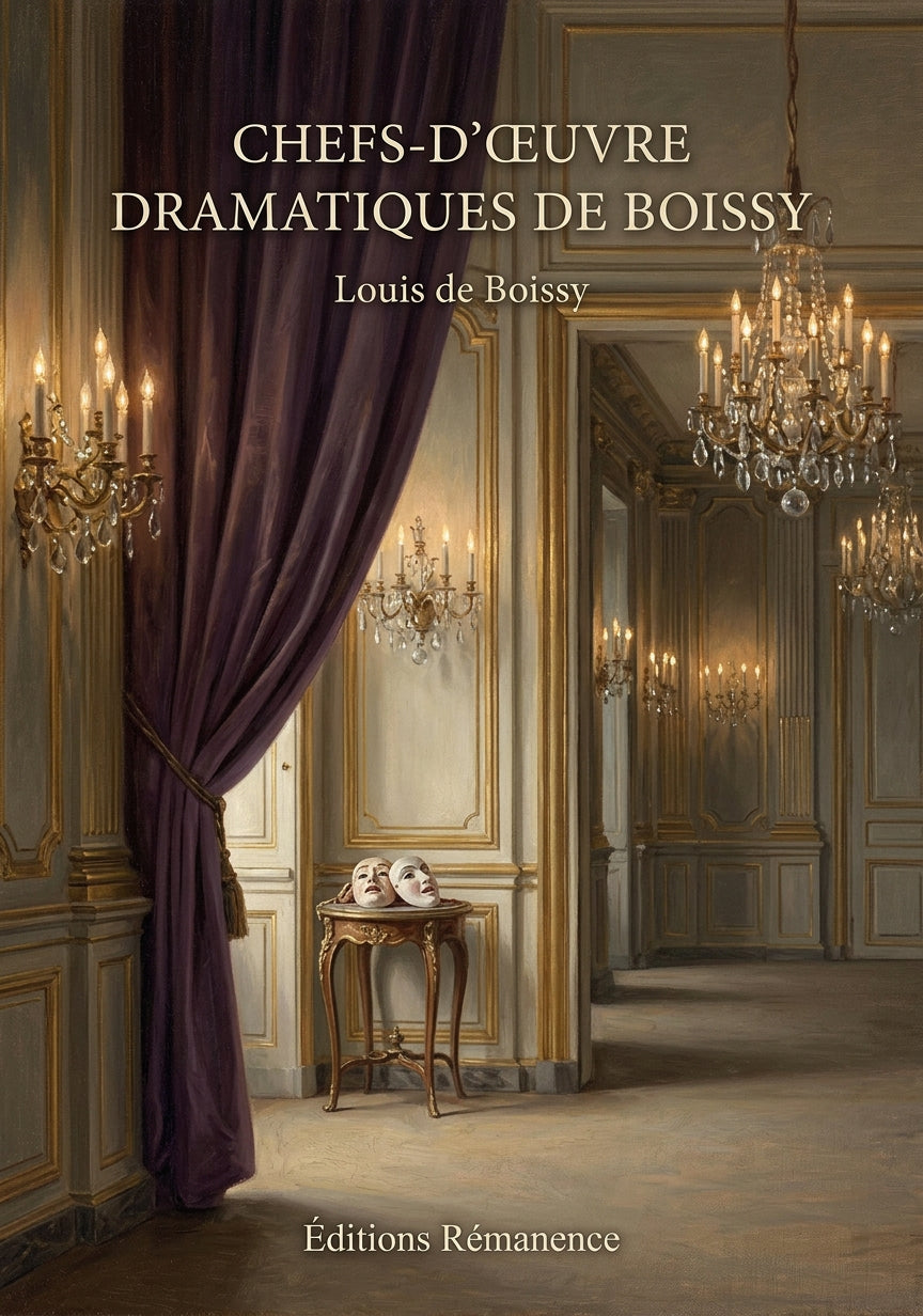 Livre Chefs-d’œuvre dramatiques de Boissy par Louis de Boissy - Couverture - Editions Remanence