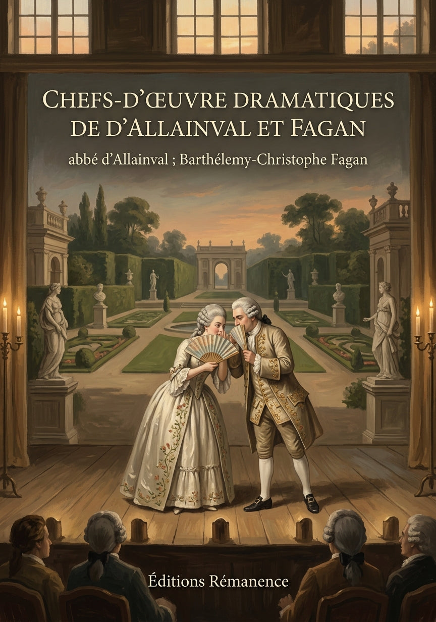 Livre Chefs-d’œuvre dramatiques de D’Allainval et Fagan par abbé d’Allainval ; Barthélemy-Christophe Fagan - Couverture - Editions Remanence