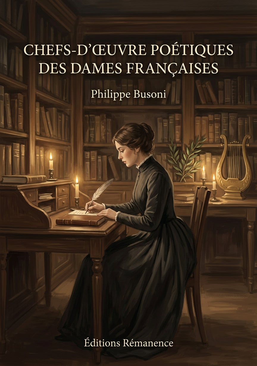 Livre Chefs-d’œuvre poétiques des dames françaises par Philippe Busoni - Couverture - Editions Remanence