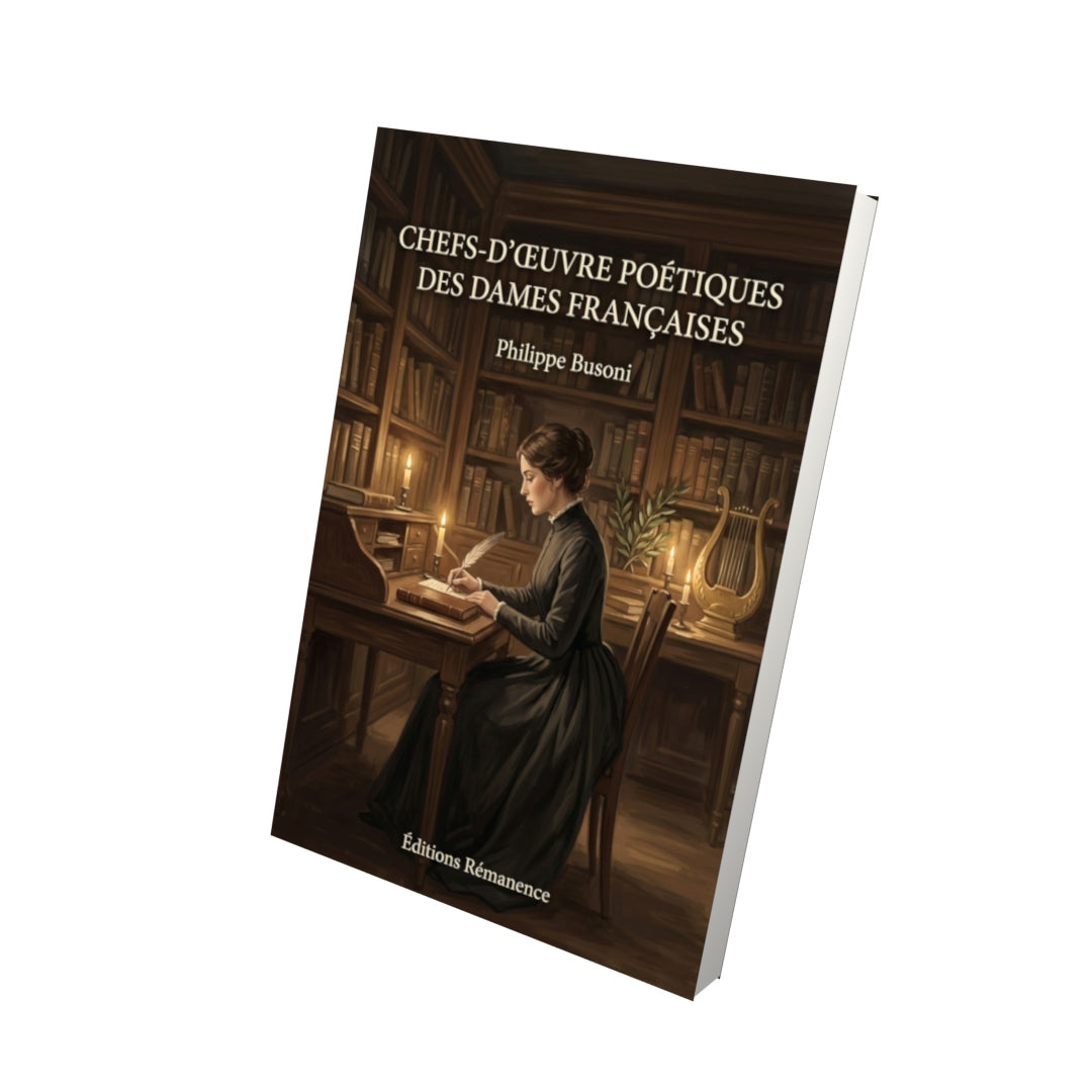 Livre Chefs-d’œuvre poétiques des dames françaises par Philippe Busoni - Vue 3D - Editions Remanence