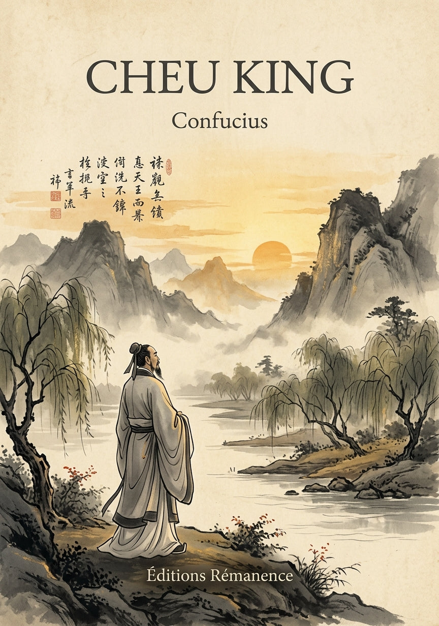 Livre Cheu King par Confucius - Couverture - Editions Remanence