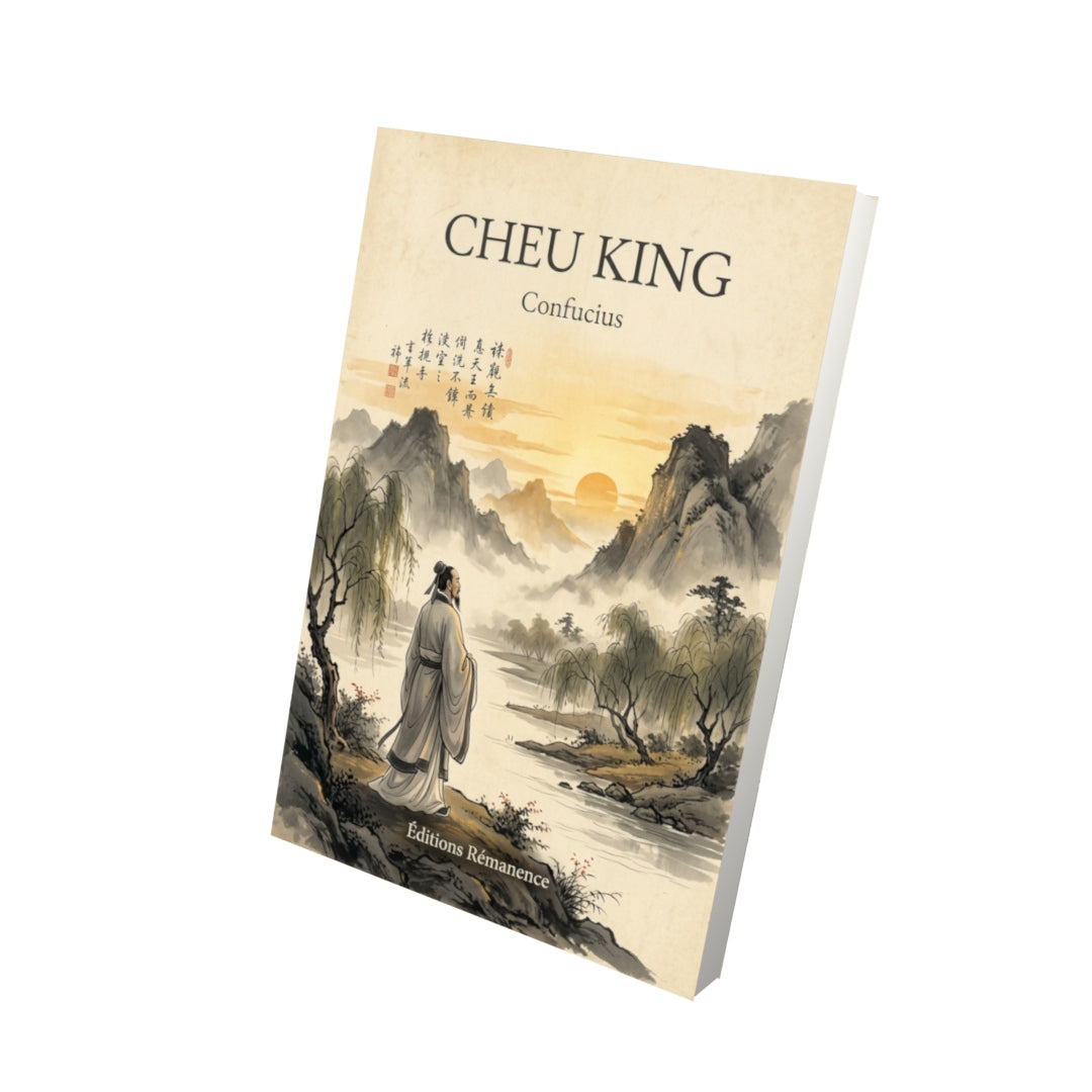 Livre Cheu King par Confucius - Vue 3D - Editions Remanence
