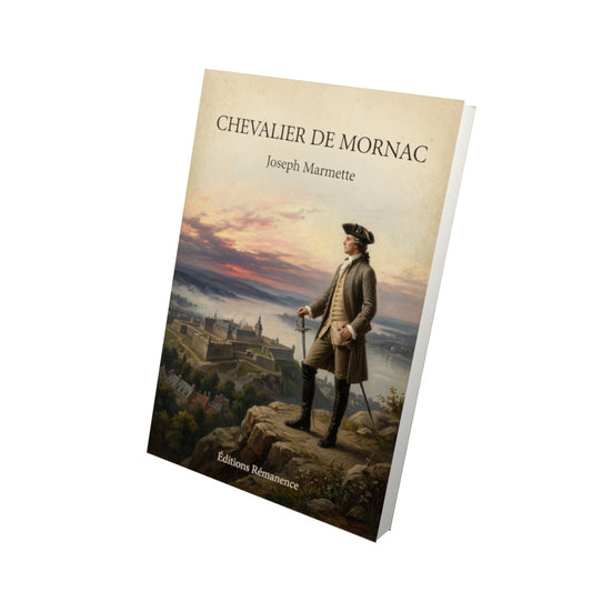 Livre Chevalier de Mornac - Joseph Marmette - Vue 3D - Editions Remanence