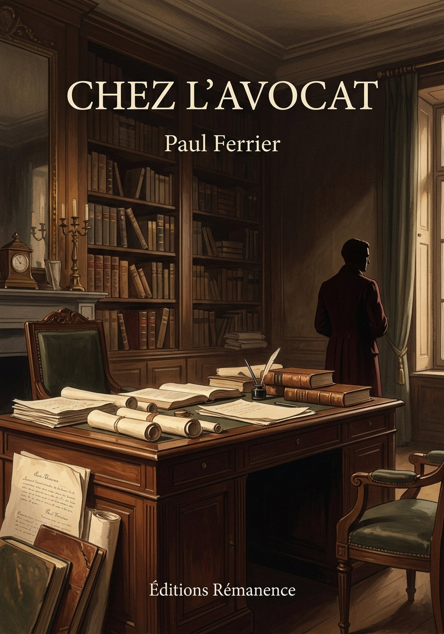 Livre Chez l’avocat par Paul Ferrier - Couverture - Editions Remanence