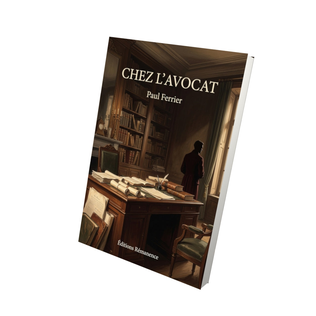 Livre Chez l’avocat par Paul Ferrier - Vue 3D - Editions Remanence